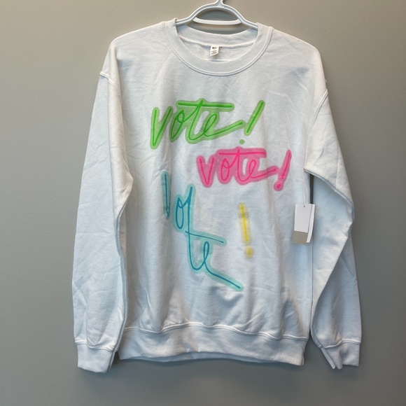 NWT BP Vote Crew neck knit sweatshirt - Picture 2 of 6